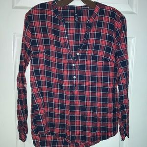 Gap like new cotton plaid shirt